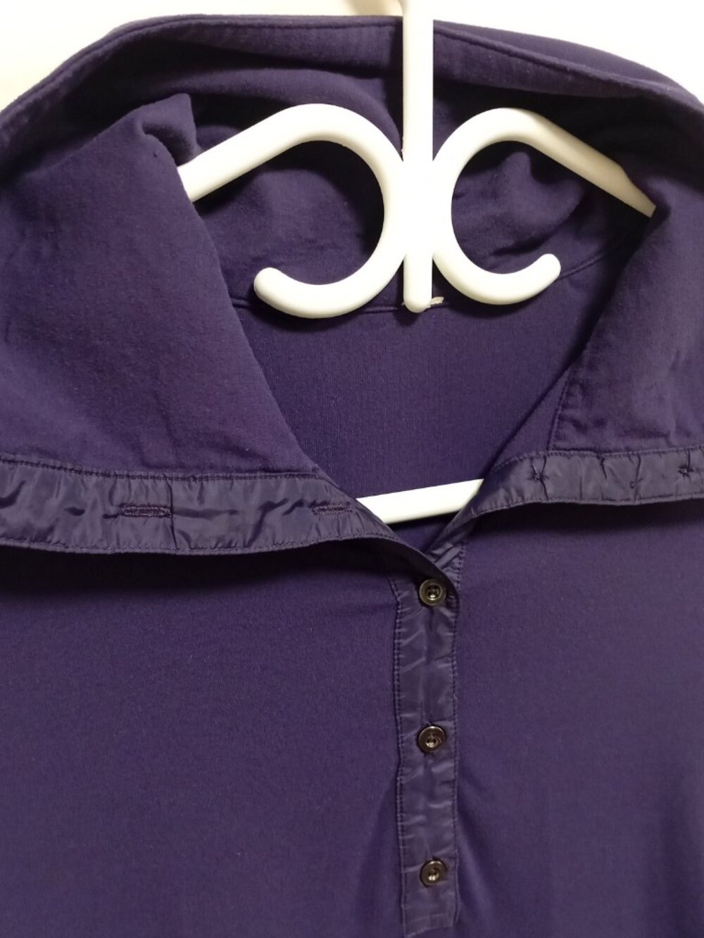 Lululemon Pedal Power Long Sleeve 6 Small Dense Purple Thumbholes Ruched Rulu - Picture 7 of 13
